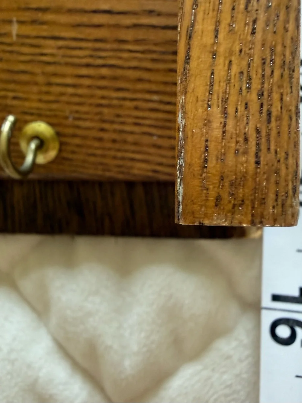 Vintage Wood Wall Mail Organizer 3-Tier Letter Holder Key Rack Rustic Farmhouse